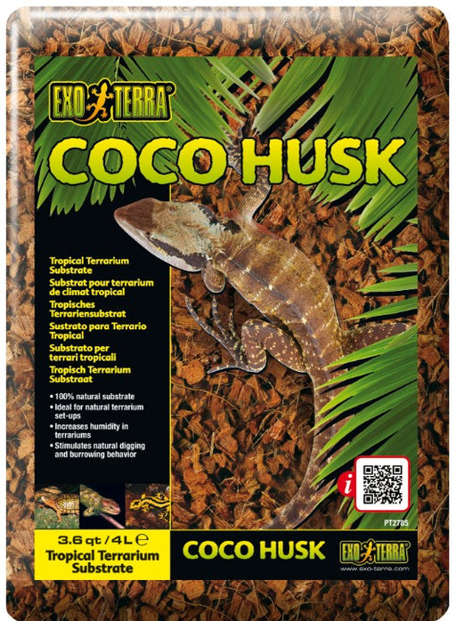 3.6 quart Exo Terra Coco Husk Coconut Fiber Bedding for Reptile Terrariums