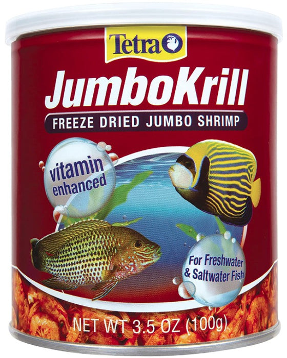 Tetra JumboKrill Freeze Dried Jumbo Shrimp Vitamin Enhanced Fish