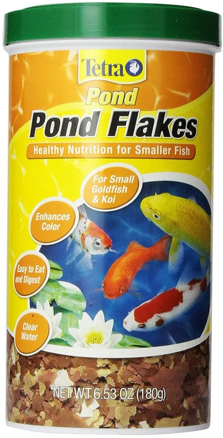 6.53 oz Tetra Pond Pond Flakes Fish Food for Small Goldfish and Koi
