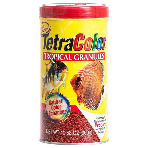 10.58 oz Tetra Color Tropical Granules Fish Food with Natural Color Enhancers