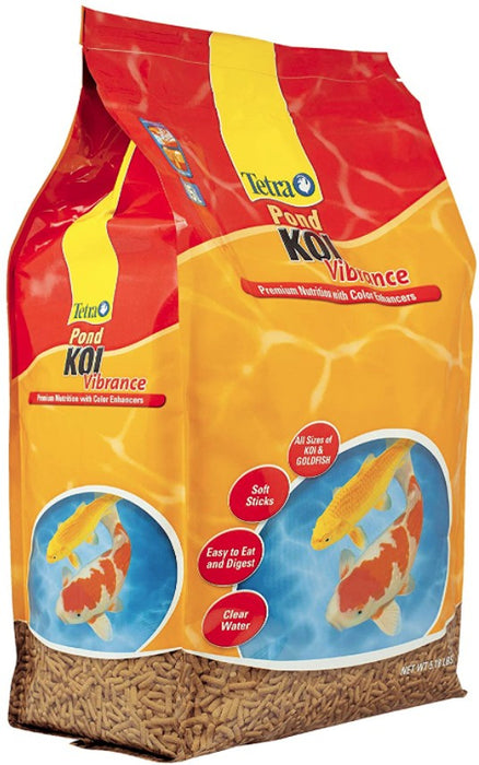 5.18 lb Tetra Pond Koi Vibrance Koi Food Premium Nutrition with Color Enhancers