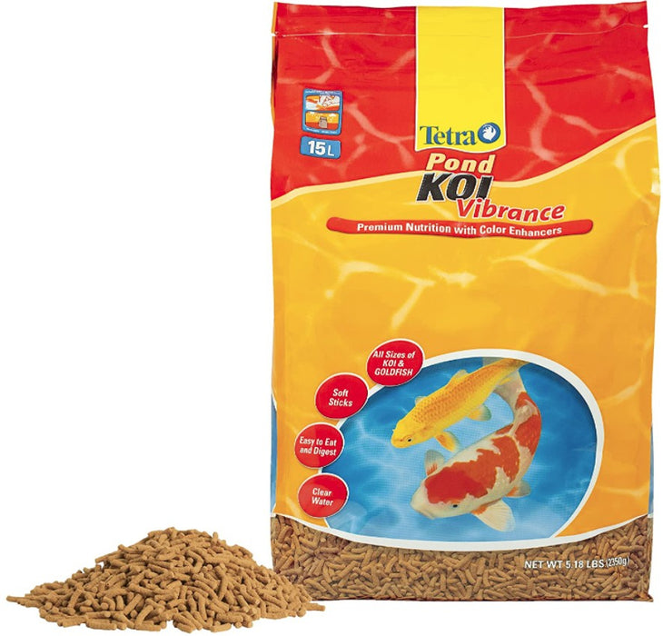 5.18 lb Tetra Pond Koi Vibrance Koi Food Premium Nutrition with Color Enhancers