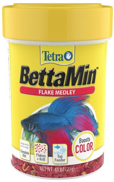 4.86 oz (6 x 0.81 oz) Tetra BettaMin Tropical Medley Flakes