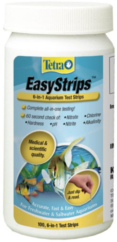 100 count Tetra EasyStrips 6-in-1 Aquarium Test Strips
