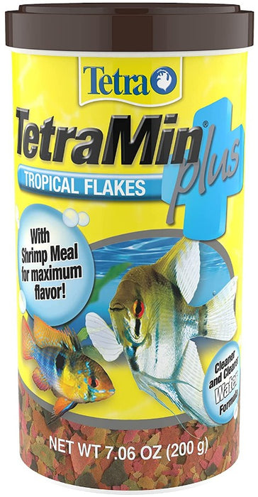 35.3 oz (5 x 7.06 oz) TetraMin Tropical Flakes Plus with Natural Shrimp Fish Food