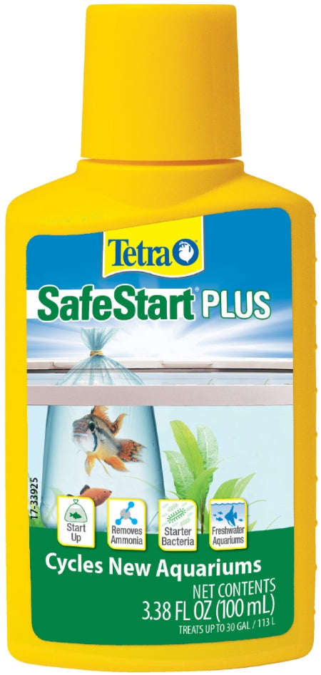 3.38 oz Tetra SafeStart Plus Cycles New Aquariums for Freshwater Aquariums