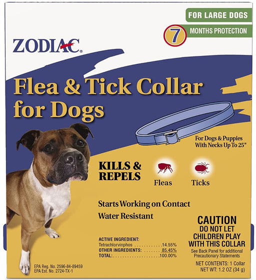 1 count Zodiac Flea and Tick Collar for Large Dogs