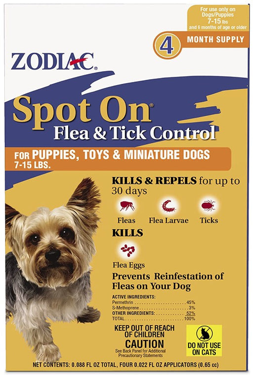 4 count Zodiac Flea and Tick Control Drops