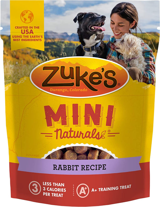 1 lb Zukes Mini Naturals Dog Treats Rabbit Recipe