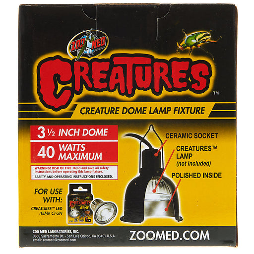 40 watt Zoo Med Creatures Creature Dome Lamp Fixture