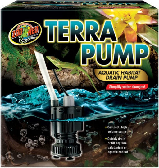 1 count Zoo Med Terra Pump Habitat Drain Pump