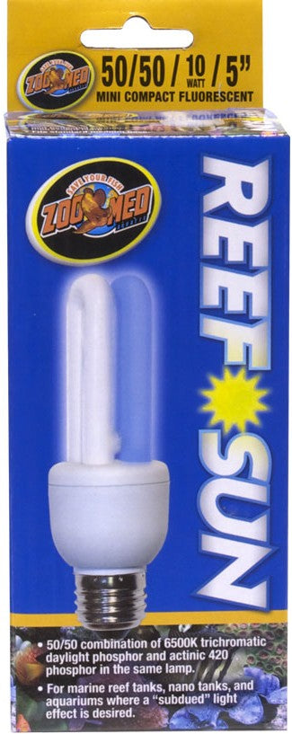 1 count Zoo Med Reef Sun 50/50 Compact Fluorescent Bulb