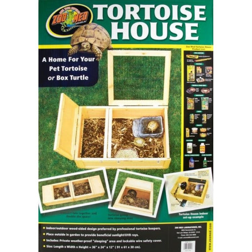 1 count Zoo Med Tortoise House Home for Tortoise or Box Turtle Indoor or Outdoor