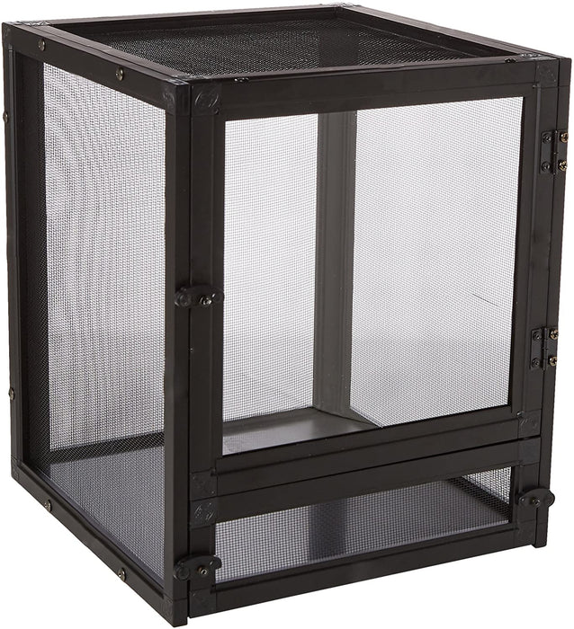 1 count Zoo Med Nano Breeze Open Air Aluminum Screen Cage Habitat for Reptiles, and Insects