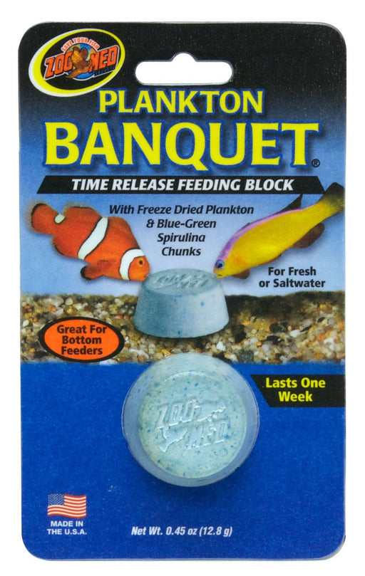 1 count Zoo Med Plankton Banquet Time Release Feeding Block