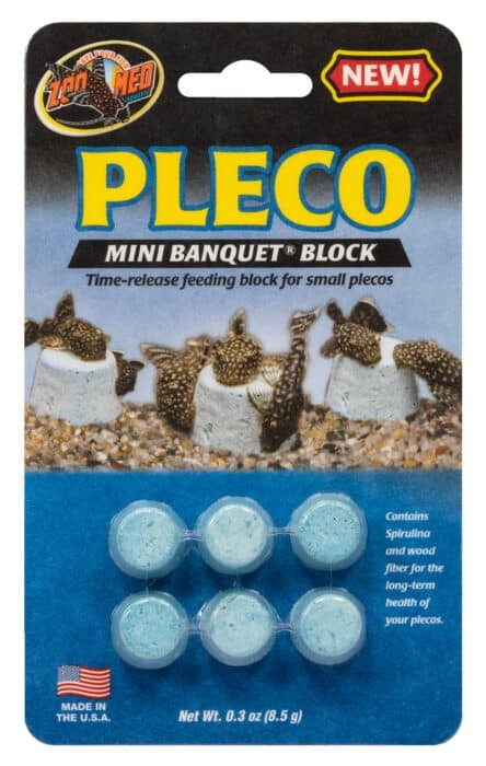 72 count (12 x 6 ct) Zoo Med Pleco Banquet Block Mini