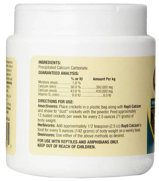 3 oz Zoo Med Repti Calcium Supplement without D3