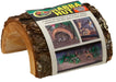 Small - 1 count Zoo Med Habba Hut Natural Half Log Shelter for Reptiles, Amphibians, and Small Animals