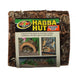 Medium - 1 count Zoo Med Habba Hut Natural Half Log Shelter for Reptiles, Amphibians, and Small Animals