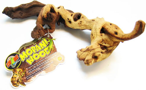 Small - 1 count Zoo Med Natural Mopani Wood for Terrariums or Aquariums