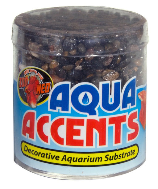 0.5 lb Zoo Med Aqua Accents Dark River Pebbles