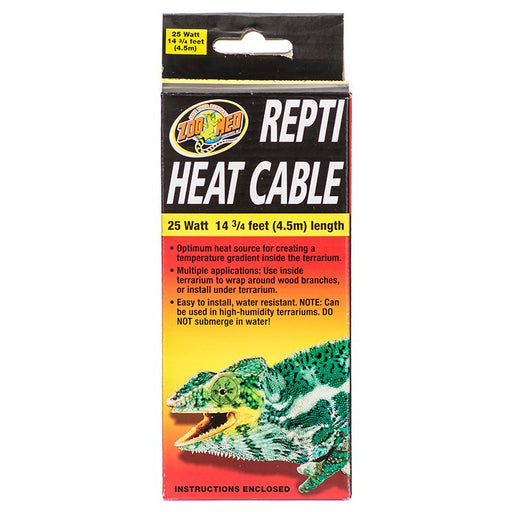 25 watt Zoo Med Repti Heat Cable for Reptile Terrariums