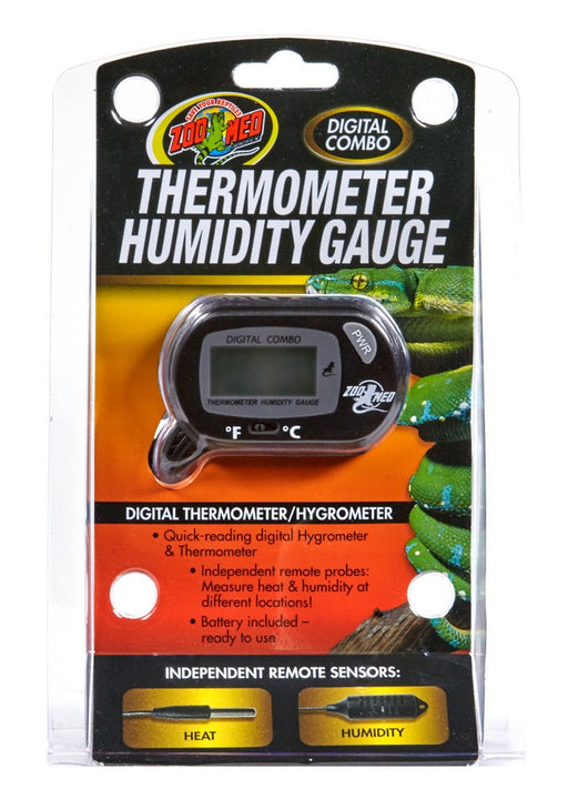 1 count Zoo Med Digital Combo Thermometer Humidity Gauge