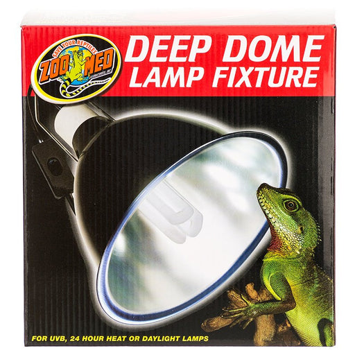 1 count Zoo Med Deep Dome Lamp Fixture 8.5" Wide