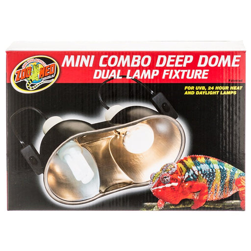 1 count Zoo Med Mini Combo Deep Dome Lamp Fixture for Reptiles
