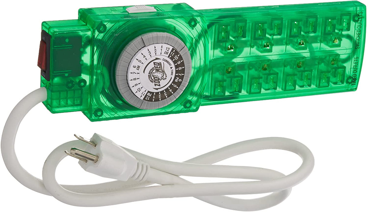 1 count Zoo Med Repticare Terrarium Controller Timer and Power Strip
