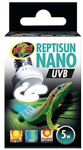 5 watt Zoo Med ReptiSun Nano UVB Bulb for Reptiles