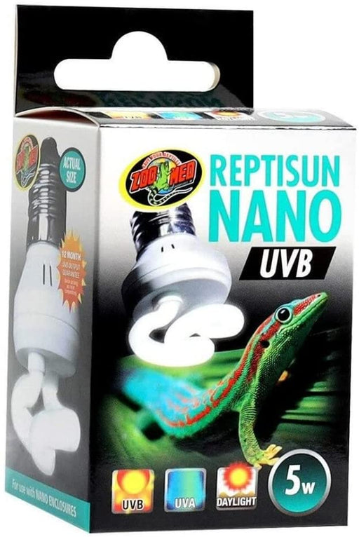 5 watt Zoo Med ReptiSun Nano UVB Bulb for Reptiles