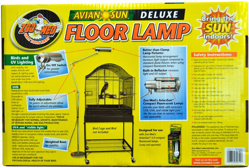 1 count Zoo Med Avian Sun Deluxe Floor Lamp