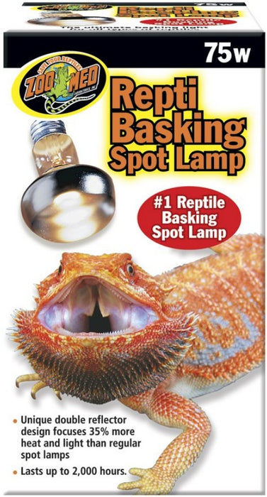75 watt - 1 count Zoo Med Repti Basking Spot Lamp with UVA