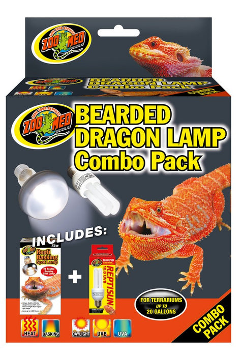 1 count Zoo Med Bearded Dragon Lamp Combo Pack