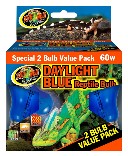 60 watt - 2 count Zoo Med Daylight Reptile Bulb Blue