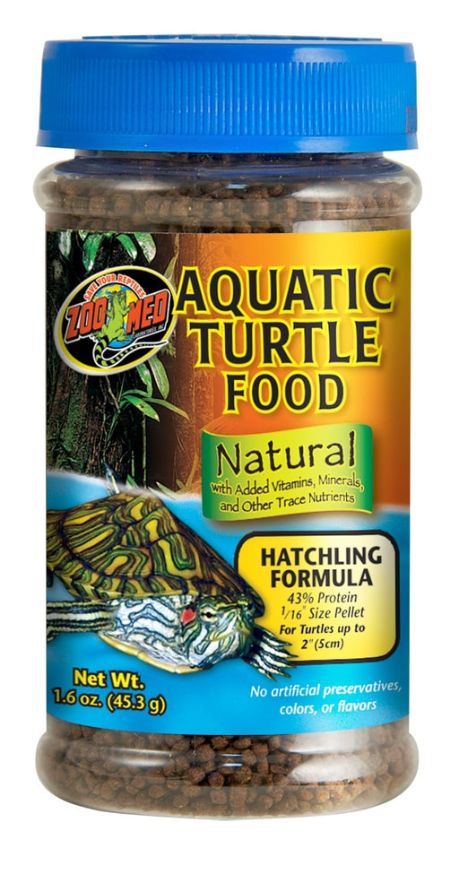 1.6 oz Zoo Med Natural Aquatic Turtle Food Hatchling Formula