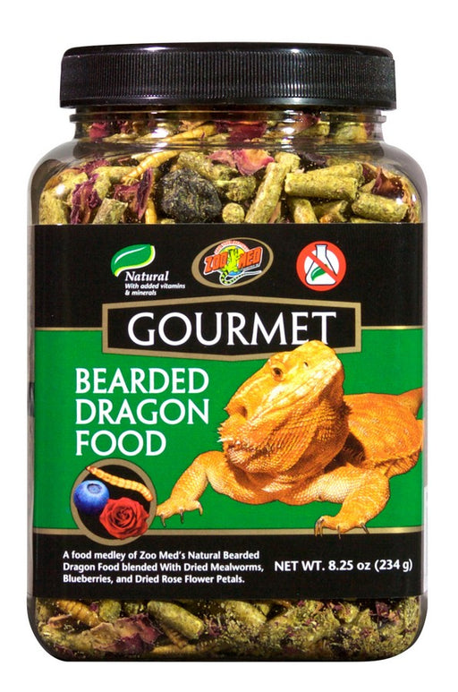 8.25 oz Zoo Med Gourmet Bearded Dragon Food