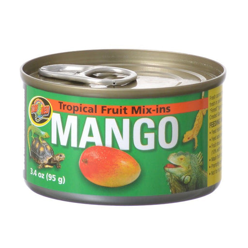 24 oz (6 x 4 oz) Zoo Med Tropical Fruit Mix-Ins Reptile Food Mango