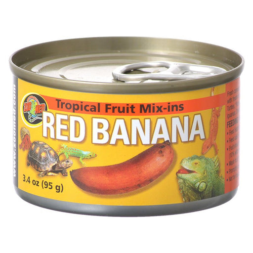 3.4 oz Zoo Med Tropical Fruit Mix-Ins Red Banana for Reptiles and Turtles