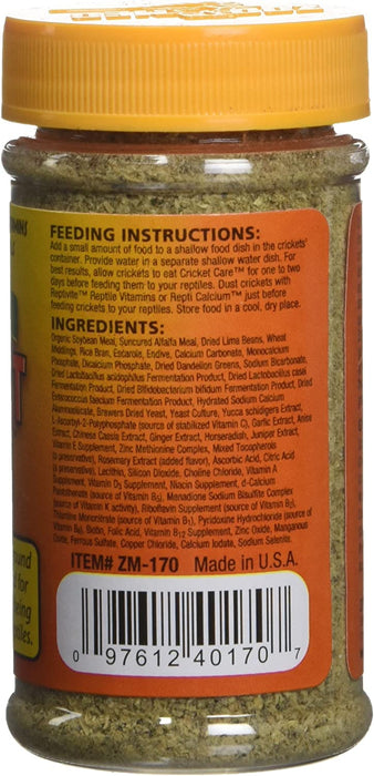 1.75 oz Zoo Med Natural Cricket Care with Added Vitamins and Minerals