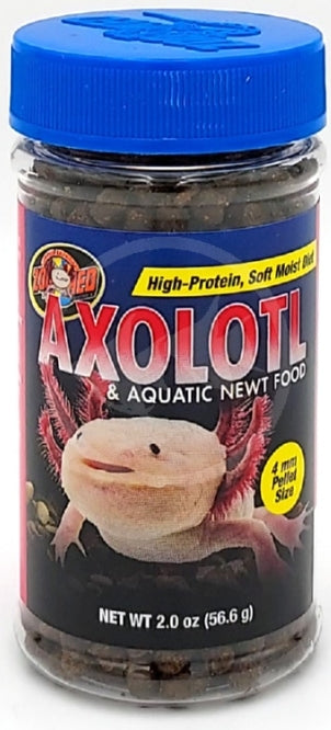 2 oz Zoo Med Axolotl and Aquatic Newt Food