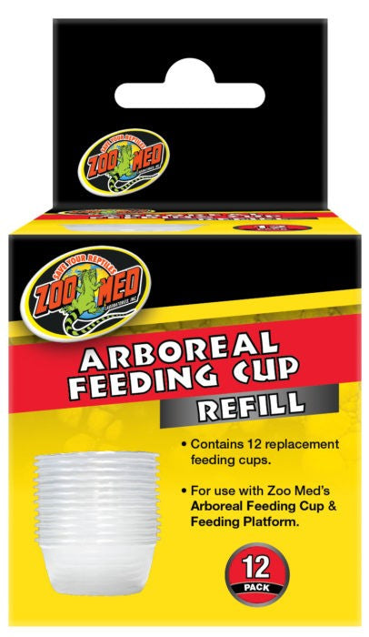 12 count Zoo Med Arboreal Feeding Cup Refill