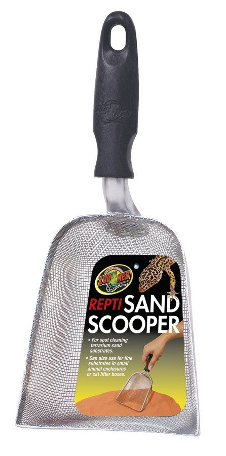 1 count Zoo Med ReptiSand Scooper for Spot Cleaning Terrarium Sand and Substrates