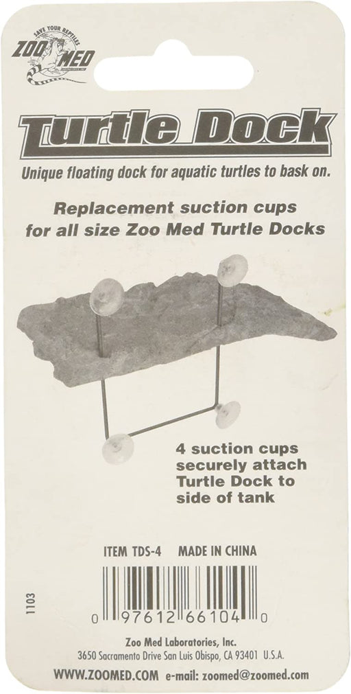 4 count Zoo Med Turtle Dock Replacement Suction Cups