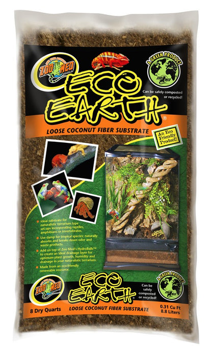 8 quart Zoo Med Eco Earth Loose Coconut Fiber Substrate