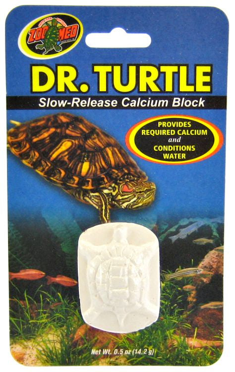1 count Zoo Med Dr. Turtle Slow Release Calcium Block