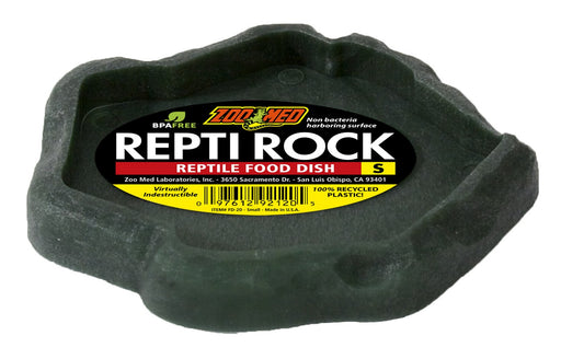 Small - 1 count Zoo Med Repti Rock Reptile Food Dish