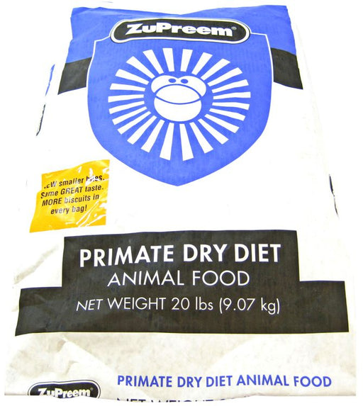 20 lb ZuPreem Primate Dry Diet Animal Food