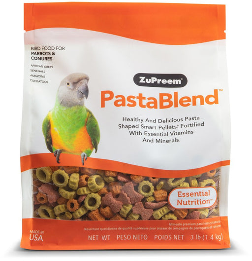 3 lb ZuPreem PastaBlend Bird Food for Parrots and Conures